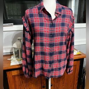 NWT-CANDACE Cameron Bure, Women’s Flannel Shirt